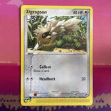 Pokemon Card Zigzagoon EX Sandstorm Common 85/100 Near Mint