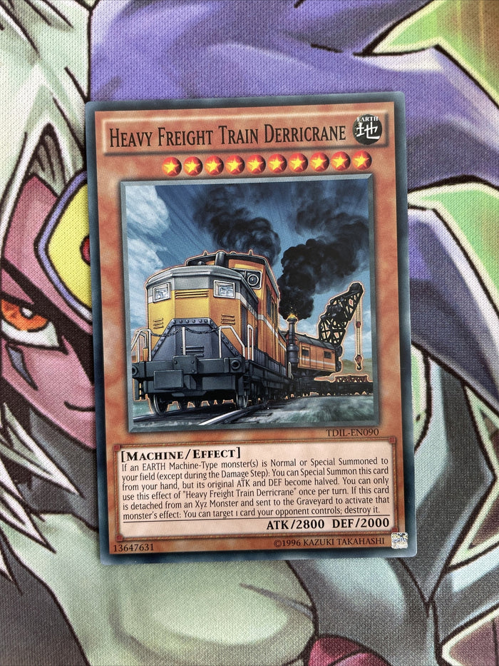 TDIL-EN090 Heavy Freight Train Derricrane Common Mixed Editions NM Yugioh Card