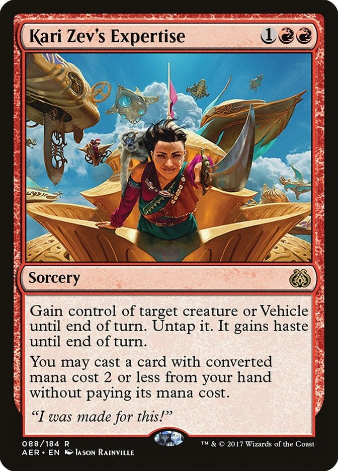 Kari Zev's Expertise - Aether Revolt Excellent Magic MTG