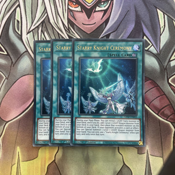 GFTP-EN033 x3 Starry Knight Ceremony ultra Rare Excellent Condition Yugioh
