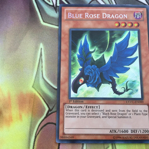 EXVC-EN099 Blue Rose Dragon 1st Edition Secret Rare Yugioh Card