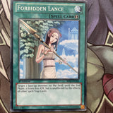 BP02-EN162 Forbidden Lance Mosaic Rare 1st Edition NM Yugioh Card