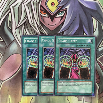 DR2-EN038 x3 Chaos Greed Common Excellent Condition Yugioh