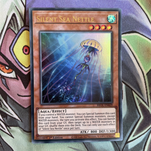 BROL-EN029 Silent Sea Nettle Ultra Rare 1st Edition NM Yugioh Card