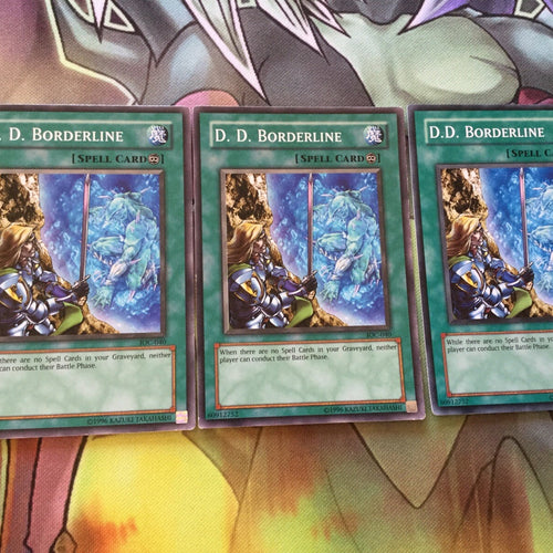 IOC-040 x3 D.D. Borderline - Common - Unlimited Edition Yugioh