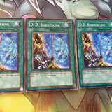 IOC-040 x3 D.D. Borderline - Common - Unlimited Edition Yugioh