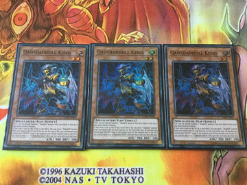 SDSH-EN001 3x Super Rare Oadshaddoll Keios 1st Edition! Yugioh