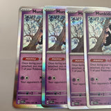 4 x Munkidori - 044/131 or 095/167 - HOLO Playset - Pokemon TCG [NM]
