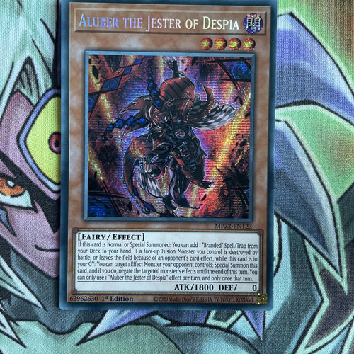 MP22-EN123 Aluber The Jester Of Despia Secret Rare 1st Edition NM Yugioh Card