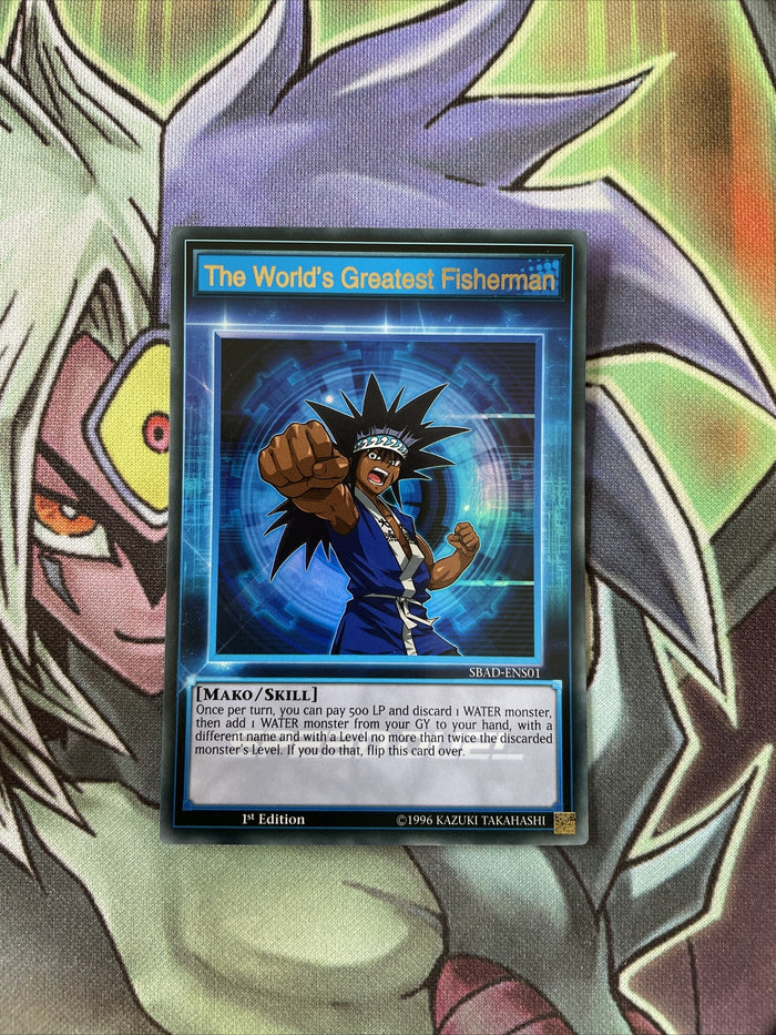 SBAD-ENS01 The World's Greatest Fisherman Ultra Rare 1st Edition NM Yugioh Card