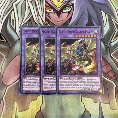 ROTD-EN037 x3 Gaia the Magical Knight of Dragons Super Excellent Cond Yugioh