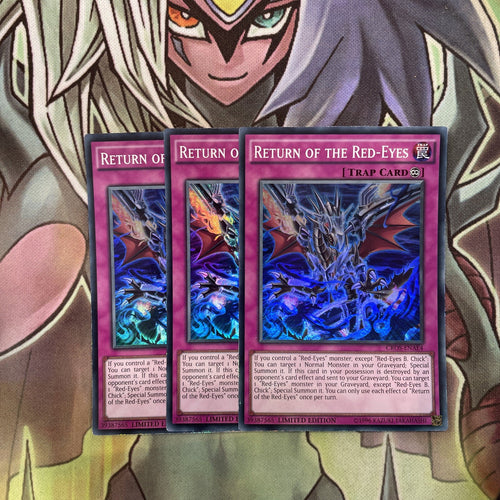 CROS-ENAE4 x3 Return of the Red-Eyes Super Rare Excellent Condition Yugioh