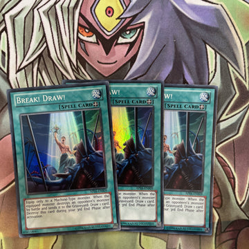 AP04-EN009 x3 Break! Draw! Super Rare Excellent Condition Yugioh