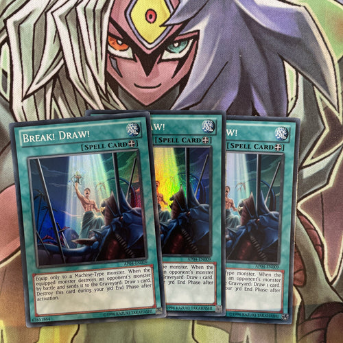 AP04-EN009 x3 Break! Draw! Super Rare Excellent Condition Yugioh