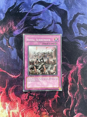 TLM-EN059 Royal Surrender 1st Edition Rare Excellent Yugioh