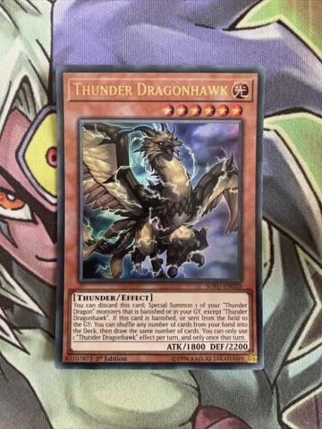 SOFU-EN020 Thunder Dragonhawk Ultra Rare 1st Edition NM Yugioh Card