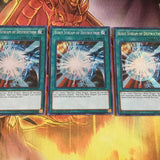 LCKC-EN025 AMERICAN PRINT YUGIOH  3 X BURST STREAM OF DESTRUCTION - LEGENDARY