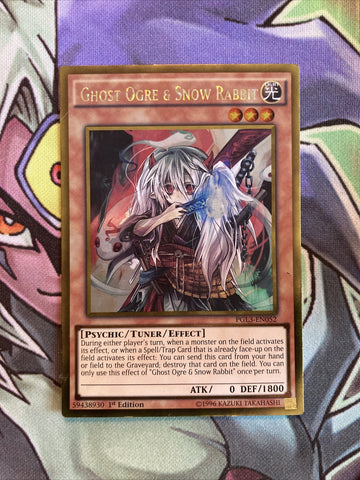 PGL3-EN052 Ghost Ogre & Snow Rabbit Gold Rare 1st Edition NM Yugioh Card