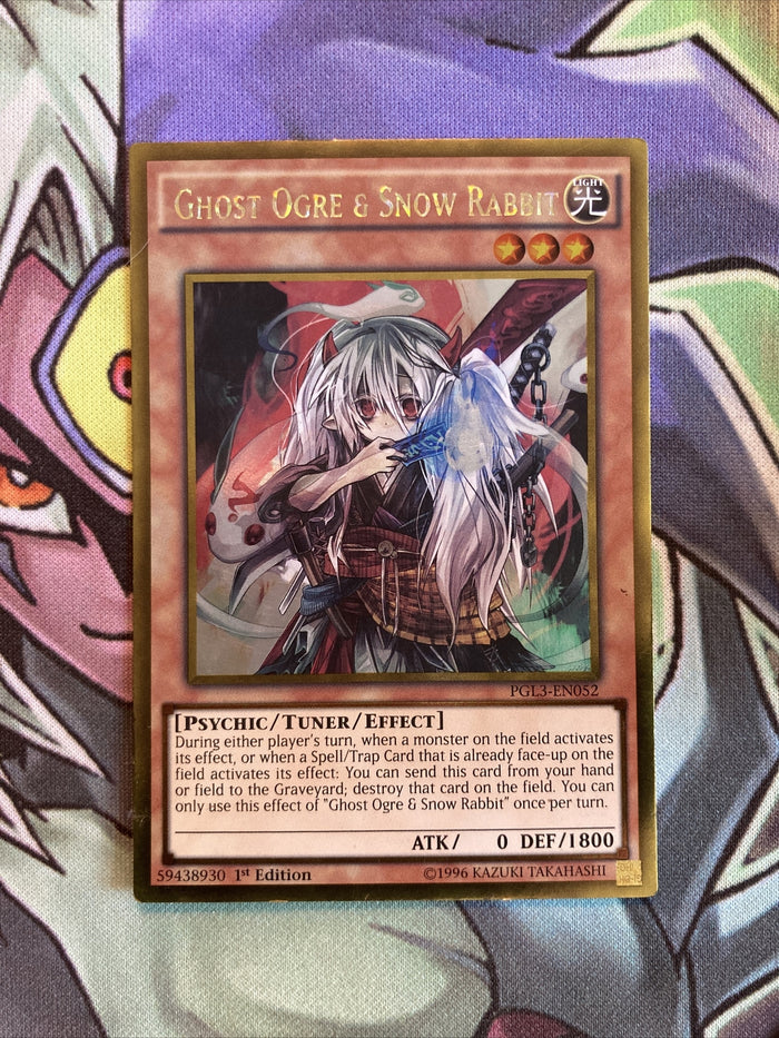 PGL3-EN052 Ghost Ogre & Snow Rabbit Gold Rare 1st Edition NM Yugioh Card