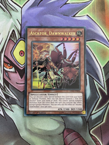 LED5-EN024 Ascator, Dawnwalker  Ultra Rare 1st Edition NM Yugioh Card