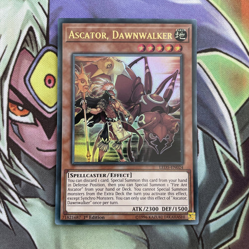 LED5-EN024 Ascator, Dawnwalker  Ultra Rare 1st Edition NM Yugioh Card