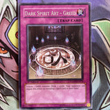 PTDN-EN070 Dark Spirit Art - Greed Rare 1st Edition NM Yugioh Card