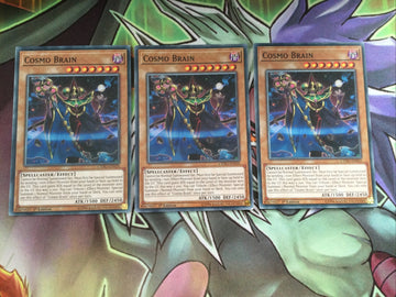 CYHO-EN020 3X YUGIOH COSMO BRAIN 1st EDITION COMMON CARDS NEAR MINT