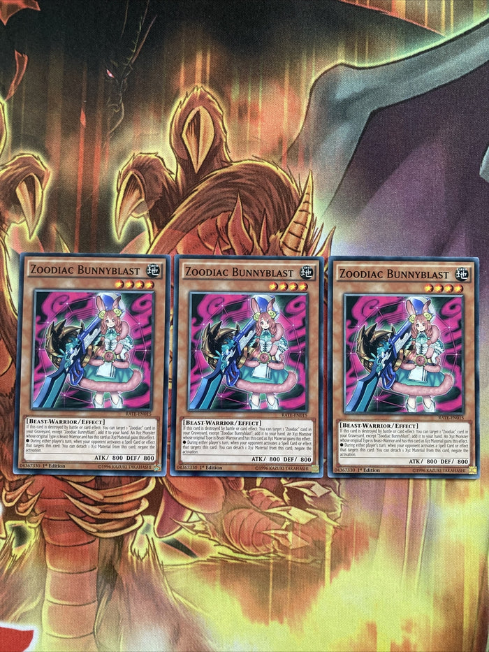 RATE-EN015 Zoodiac Bunnyblast 1st Edition Common (MINT CONDITION) Yugioh