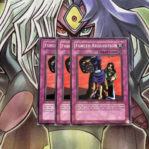 PSV-025 x3 Forced Requisition Rare Excellent Condition Yugioh