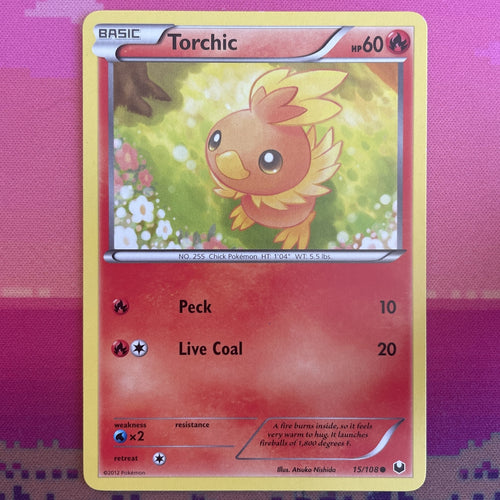 Pokemon Card Torchic Dark Explorers Common 15/108 Near Mint