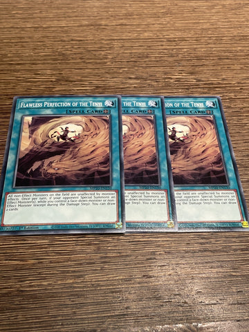 MP20-EN130 x3 Flawless Perfection Of The Tenyi NM/LP Common 1st Edition Yugioh
