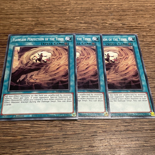 MP20-EN130 x3 Flawless Perfection Of The Tenyi NM/LP Common 1st Edition Yugioh