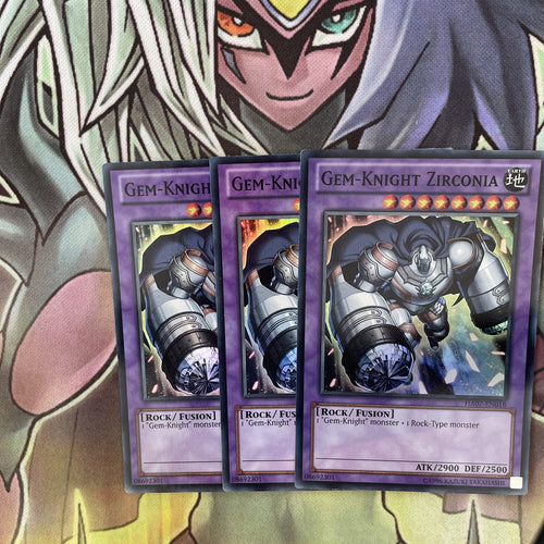 HA07-EN018 x3 Gem-Knight Zirconia Super Rare Excellent Condition Yugioh