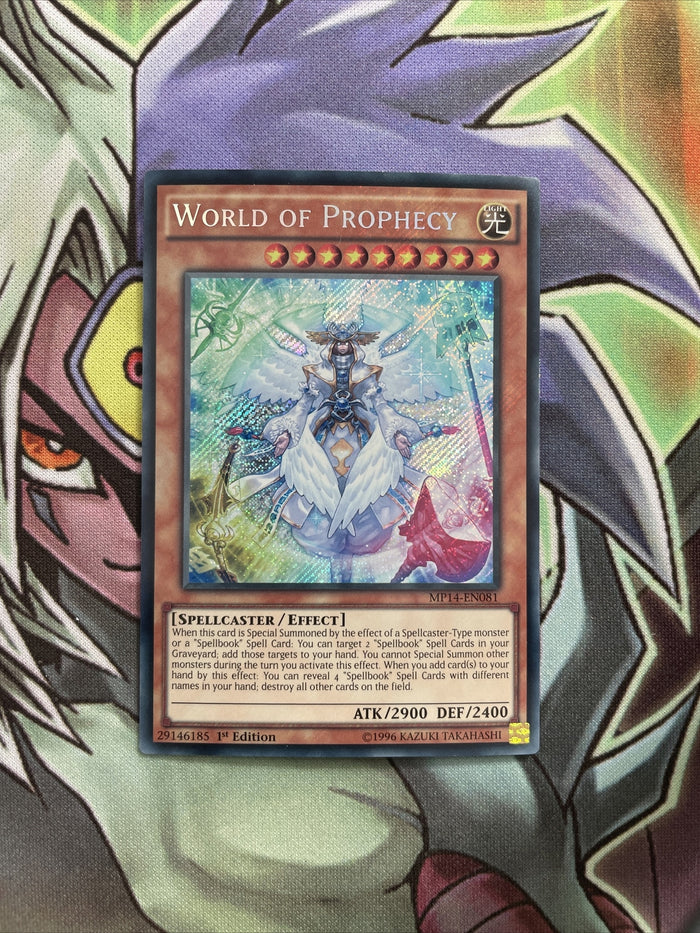 MP14-EN081 World Of Prophecy Secret Rare 1st Edition NM Yugioh Card