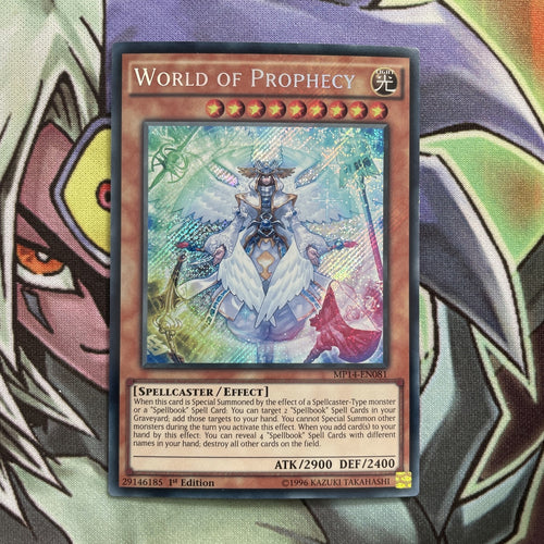 MP14-EN081 World Of Prophecy Secret Rare 1st Edition NM Yugioh Card