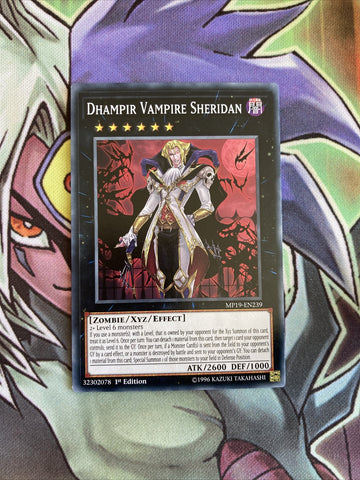 MP19-EN239 Dhampir Vampire Sheridan Common 1st Edition NM Yugioh Card