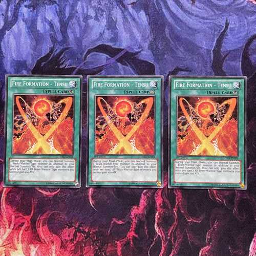 CBLZ-EN058 x3 Fire Formation - Tensu - Common - Unlimited Edition Yugioh