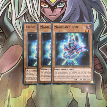LEDD-ENA04 x3 Magician's Robe Common Excellent Condition Yugioh