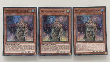 YUGIOH - 3 X WITCHCRAFTER GENNI - IGAS-EN021 - SUPER IGNITION ASSAULT 1ST ED