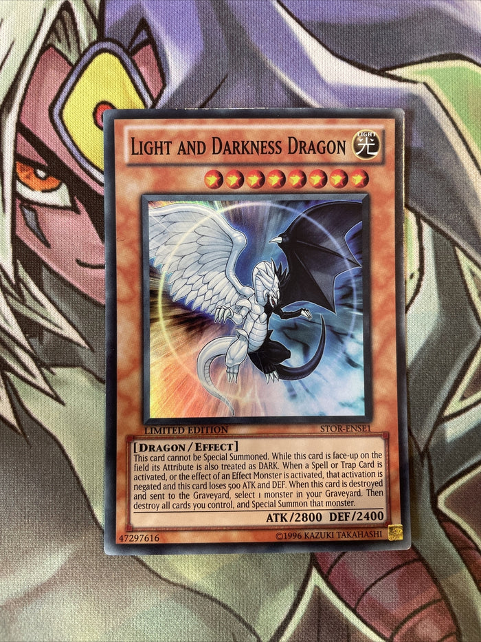 STOR-ENSE1 Light And Darkness Super Rare Limited Edition LP Yugioh Card