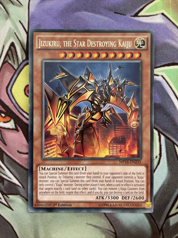 MP16-EN235 Jizukiru, The Star Destroyer Kaju Rare 1st Edition Near Mint Yugioh