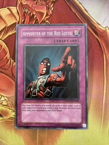 SOVR-EN080 Appointer of the Red Lotus Yugioh Card