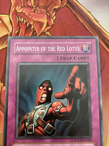 SOVR-EN080 Appointer of the Red Lotus Yugioh Card (back)