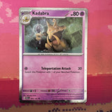 Pokemon Card Kadabra Scarlet & Violet 151 Cosmo Holo 064/165 Near Mint