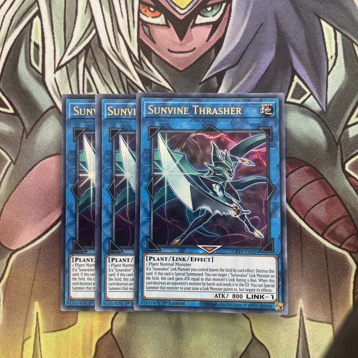 GFTP-EN024 x3 Sunvine Thrasher Ultra Rare Excellent Condition Yugioh