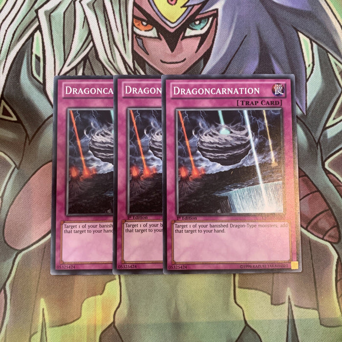 LTGY-EN080 x3 Dragoncarnation Common Excellent Condition Yugioh