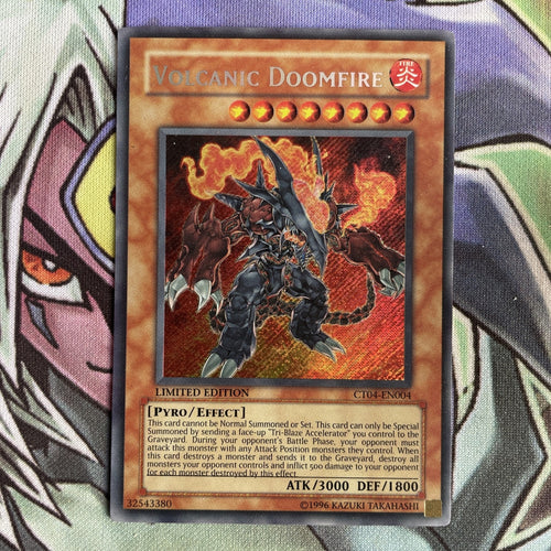 CT04-EN004 Volcanic Doomfire Secret Rare Limited Ed Yugioh Card Near Mint