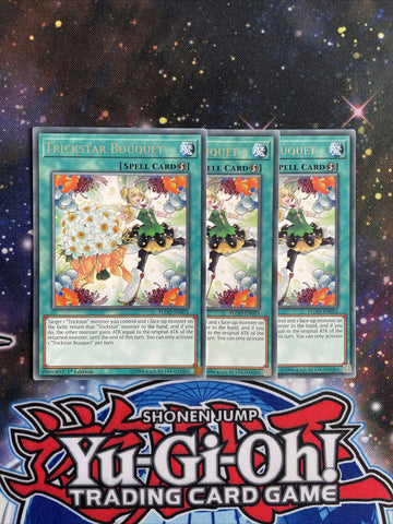 FLOD-EN055 x3 Trickstar Bouquet Common Playset Yugioh