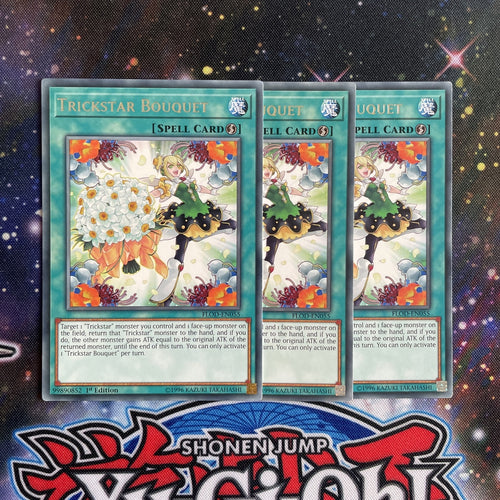 FLOD-EN055 x3 Trickstar Bouquet Common Playset Yugioh