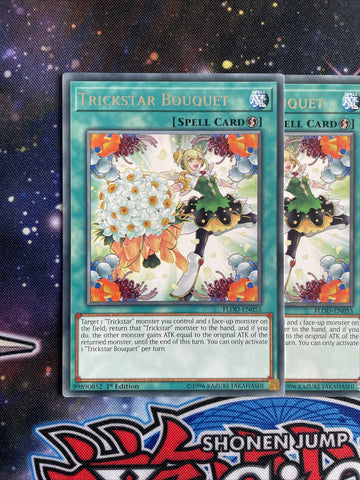 FLOD-EN055 x3 Trickstar Bouquet Common Playset Yugioh (back)